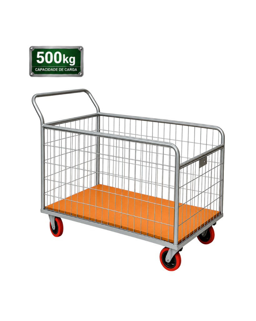 Carrinho Abastecedor Fundo Grande 500kg