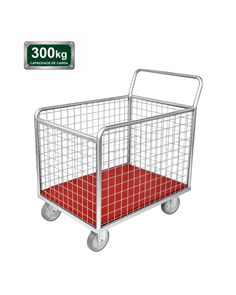 Carrinho Abastecedor Fundo Pequeno 300kg Zincado