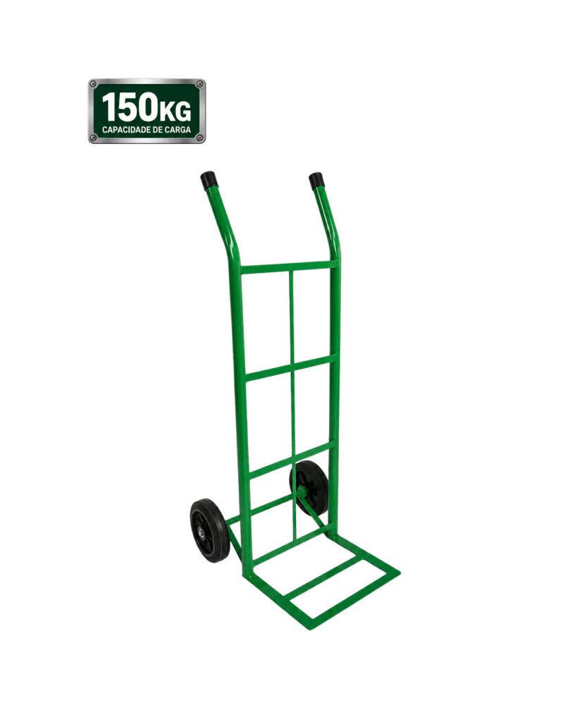 Carrinho Armazém Carga 150kg com Roda Maciça roda 8P