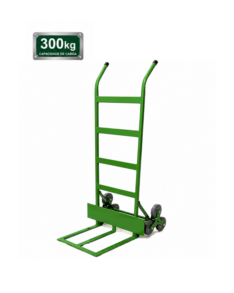 Carrinho Armazém Sobe Escadas 300kg com Rodas Triplas