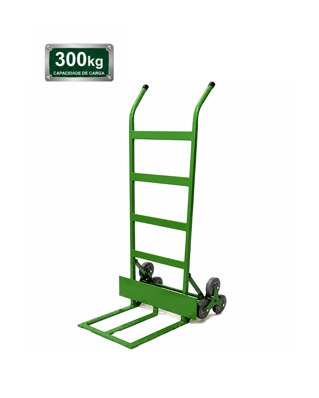 Carrinho Armazém Sobe Escadas 300kg com Rodas Triplas